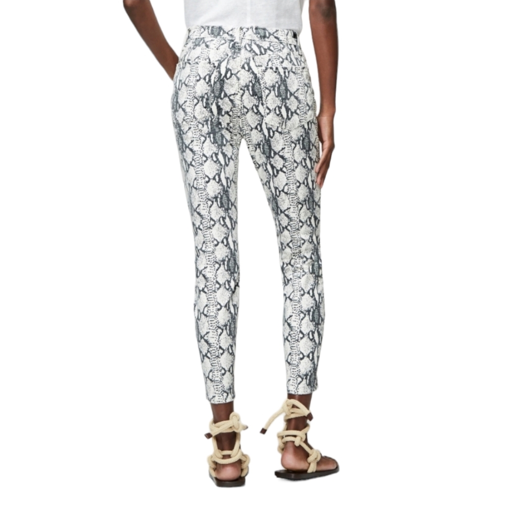 Frame Grey Python Ali High Rise Cigarette Pant - Picture 9 of 9